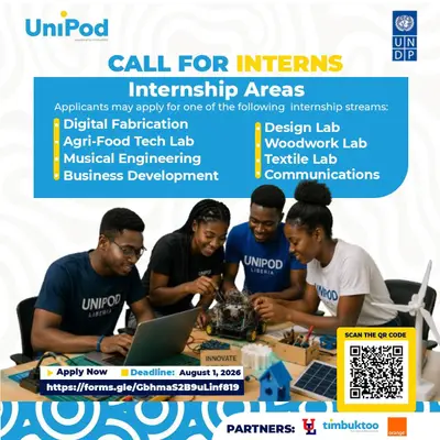 UniPod Call for Interns (alternate artwork)